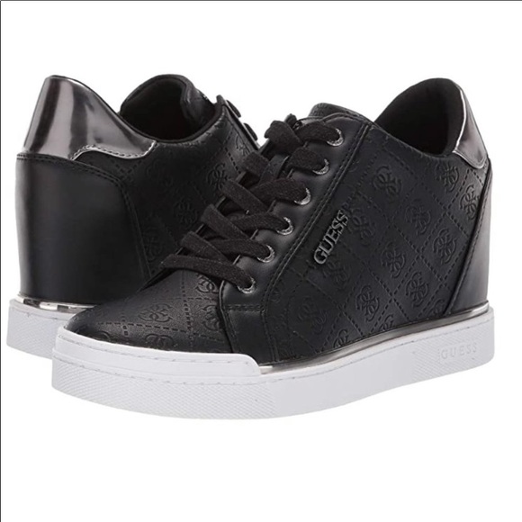 guess hidden wedge sneakers
